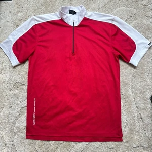 Men’s Galvin Green Golf T Shirt Size Uk L Large Red White Comfort Technology - Picture 1 of 18