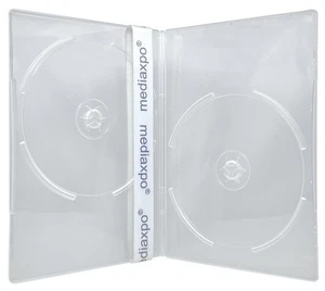 25 schlanke transparente Doppel-DVD-Hüllen 7 mm - Bild 1 von 4