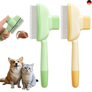 2 Stück Fellblitz Bürste, Selbstreinigender Katzenkamm für Haustiere, Flohkamm K - Bild 1 von 7