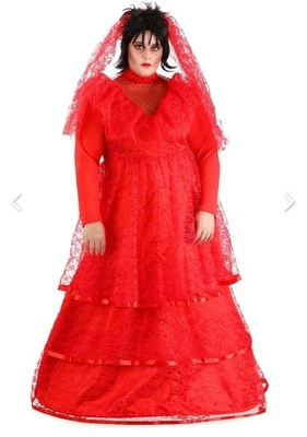 Beetlejuice Bride From Hell Lydia Deetz Plus Size 6X Costume - Image 1 of 4