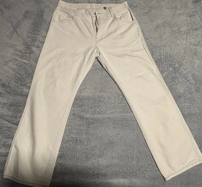 Pantalón Carpintero Gap Hombre 32x30 Crema, Jeans Trabajo Tarea Grueso Foto 1 de 4