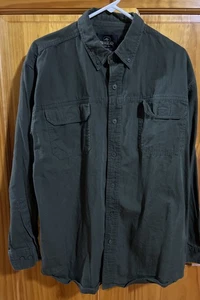 Redhead Men’s Long Sleeve Button Up Embroidered Back Bass In Water Scene Size L - Picture 1 of 22