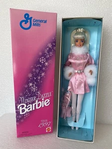 Vintage 1997 WINTER DAZZLE blonde Barbie Puppe Mattel # 18456 - Neu OVP - Bild 1 von 12