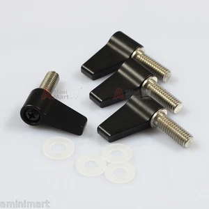 4pcs M6 Rotating Knob Handle Thumb Lever Screw fr 15mm Rod Clamp block DSLR Rig - Picture 1 of 5