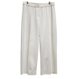 Pantaloni J Jill donna XL Petite panna gamba larga pull on ufficio viaggio festa wearever - Foto 1 di 11