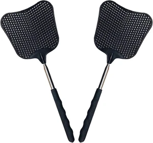 Telescopic Fly Swatters, Durable Plastic Fly Swatter Heavy Duty Set, Flyswatter - Picture 1 of 12