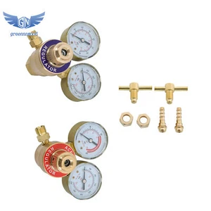 Oxygen Acetylene Gas Regulator Welding Cutting Torch Dual Gauge CGA540 CGA200 - Picture 1 of 12