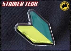 JDM WAKABA LEARNER DRIFTER LEAF BADGE EMBLEM SUIT TO SUIT DRIFT JAPANESE CAR R33 - Bild 1 von 2