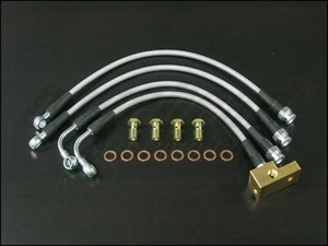 Techna-Fit Stainless Steel Braided Brake Lines 1990-1993 Mazda Miata NA 1.6L - Picture 1 of 5