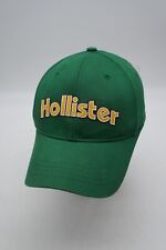 Hollister Hat Baseball Cap Green Spellout Embroidered Stretch One Size Fits Most
