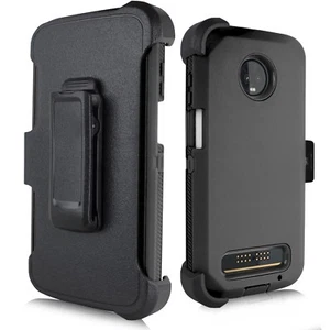 Funda de alta resistencia para Motorola Moto Z3/Z3 Play + Protector de pantalla incorporado - Imagen 1 de 37