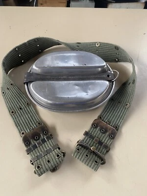 Ww2 Gavetta Us E Cinturone Epoca Collezione  - Immagine 1 di 4