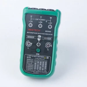 ONE NEW MS5900 3 Motor Phase Rotation Indicator Meter Tester LED - Picture 1 of 3