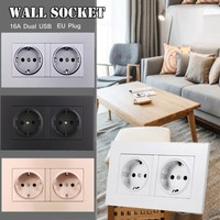 16a 2 Enchufe doble banda Cargador de pared Enchufe de pared 2 puerto USB