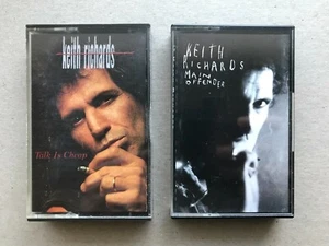Keith Richards - Talk Is Cheap, Main Offender, 2 Cassette Tape Albums, Cassettes - Picture 1 of 3