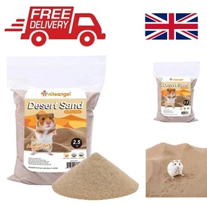 Natural and Safe 2.5LB Bath Sand for Hamsters & Small Pets | Elegant Desert Look - Picture 1 of 8
