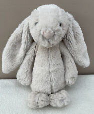 Jellycat Small Bashful Beige Bunny Rabbit Soft Toy Comforter With Whiskers