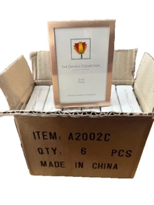 Menge 6 Dennis Daniels Co - Roségold Bilderrahmen 2"X3" Neu im Karton - Bild 1 von 6