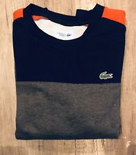 Lacoste Sport sweatshirt parfait état manches longues bleu orange taille S