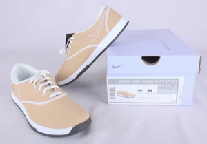 NEW Women's Nike Lunar Duet Sport Golf Shoes, Tan, 9.5 Medium - Picture 1 of 11