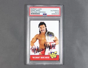 CUSTOM Created Card WWF/WWE Wrestling MARC MERO Signed PSA Authentic Autograph - Picture 1 of 3