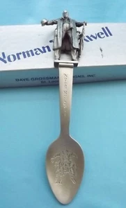 Norman Rockwell Zinn Löffel "Big Moment" Dave Grossman Designs SP-21 EUC  - Bild 1 von 4