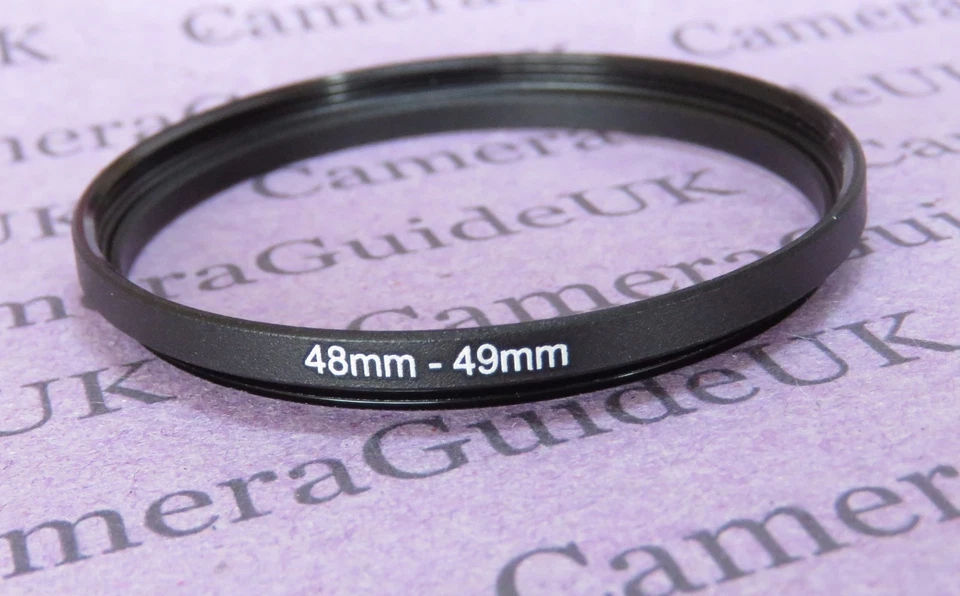 48mm to 49mm Male-Female Stepping Step Up Filter Ring Adapter 48mm to 49mm  - Image 1 of 2