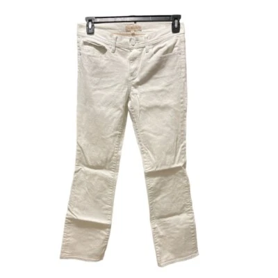 Pantalones de mezclilla Tory Burch clásicos Tory Boot blancos talla 28 Foto 1 de 4