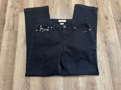 Jeans Earl Jean, para mujer talla 6P Petite, negros, pierna recta Foto 1 de 4