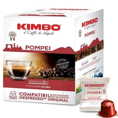 Kaffee Kapseln Kimbo Nespresso Blend Pompeij Formel BAR Espresso Napoletano - Bild 1 von 4