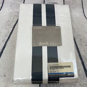 Dwell Deluxe Full Queen Duvet Set Parallel Cinder Egyptian Cotton 450 Count
