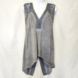 Venus Womens Crochet Top Size M Blue Festival Fairy Witchy Grunge Whimsigoth - Picture 1 of 9