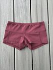Fleo Women?S Sz Xs Compression Athletic Weightlifting Booty Shorts ~Maroon~