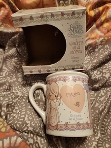1989 Precious Moments Cup Personalized Name "Megan" Samuel J. Butcher Coffee Mug - Picture 1 of 5