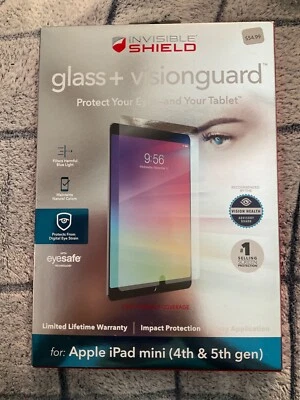 ZAGG Invisible Shield Glass Elite VisionGuard+ Apple iPad Mini 4th & 5th Gen - Image 1 of 2