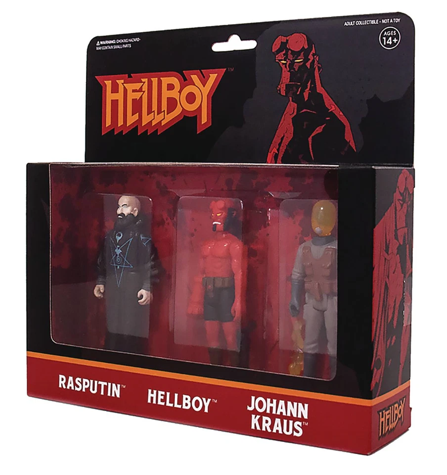 Pack de 3 figuras de acción Hellboy Reaction B Super 7 Foto 1 de 1