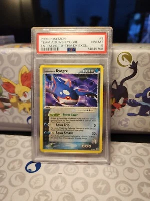 Pokémon PSA 8 NM-MT Team Aqua’s Kyogre 3/95 EX Team Aqua Vs Team Magma Holo Rare - Image 1 of 2