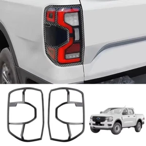 2x Fit For Ford Ranger 2023 2024 Car Rear Light Cover Tail Lamp Trim Frame Guard - Picture 1 of 9