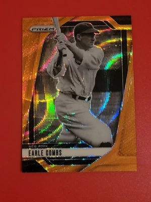 Panini Prizm Earle Combs Orange Wave Prizm 2025/49 Nueva York Foto 1 de 2