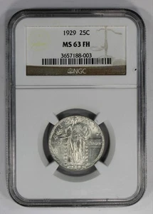 1929 Standing Liberty Quarter NGC MS63 FH - Picture 1 of 4