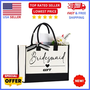 Bride Tote Bag – Wedding Gift for Bride Tribe, Bridesmaid, or Bachelorette Party - Picture 1 of 4