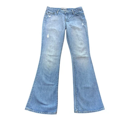 Pantalones de mezclilla Arden B para mujer azul desgastado corte bootcut talla 6 Foto 1 de 4