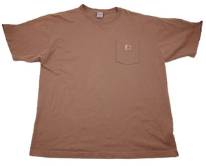 Carhartt K87 Short Sleeve Workwear Pocket T-shirt XL Desert Tan 2007 Heavyweight - Picture 1 of 7