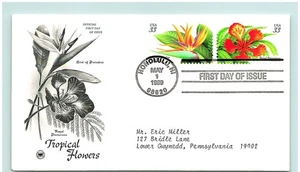 S05-3392, TROPICAL FLOWERS, ARTCRAFT FIRST DAY COVER (FDC) - Picture 1 of 2
