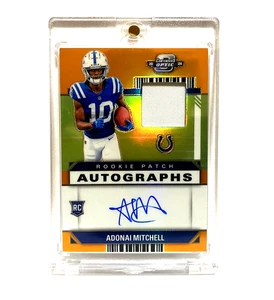 2024 Contenders Optic - RC Patch Auto Adonai Mitchell Orange /25 Colts SP RPA - Picture 1 of 2