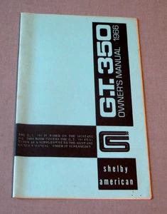 FORD MUSTANG 2+ 2 G.T.350 SHELBY 1966 MANUALE PROPRIETARI AMERICANI - ORG - LIBRO CARROLL - Foto 1 di 24