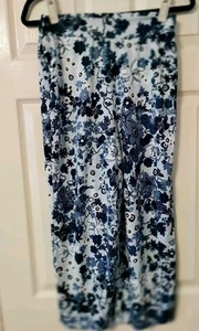 Kim & Co Elasticated Waist Relaxed Trouser Blue Multi Small - Bild 1 von 2