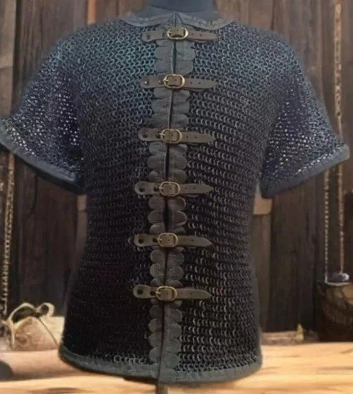 Chainmail shirt 9mm Flat Ring riveted with washer Chainmail Armor Easter - Image 1 of 4