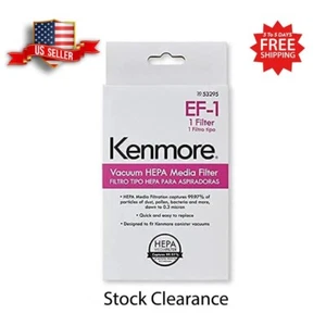 Neu Kenmore EF-1 53295 HEPA Filter Staubsauger HEPA Medien Filter Nummer 20 53295 - Bild 1 von 2