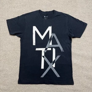Matix Men's Shirt Size S Small Black Short Sleeve Skateboarding Graphic Tee Slim - Picture 1 of 8